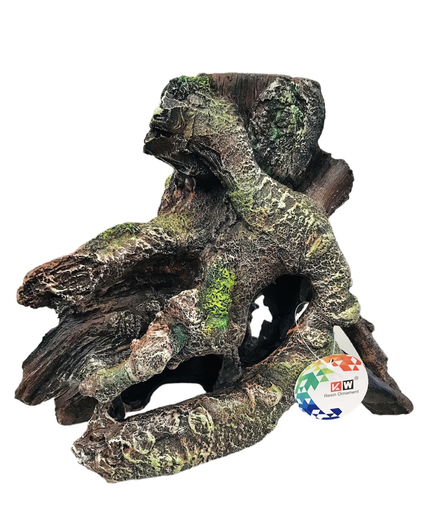 ADORNO ACUARIO RESINA TRONCO LARGE 11&quot;