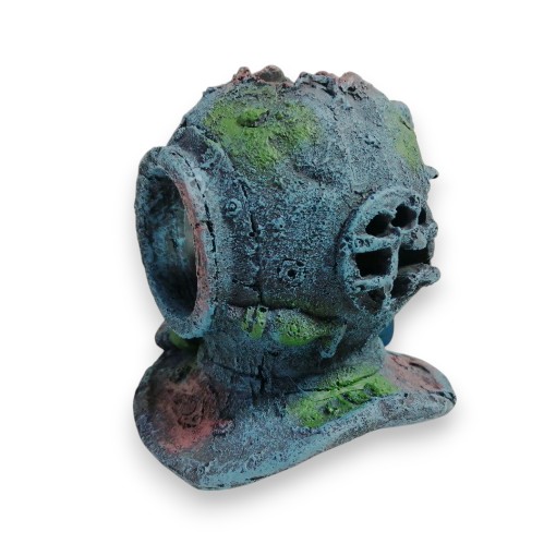 ADORNO ACUARIO RESINA CABEZA DE BUZO SMALL 6&quot;