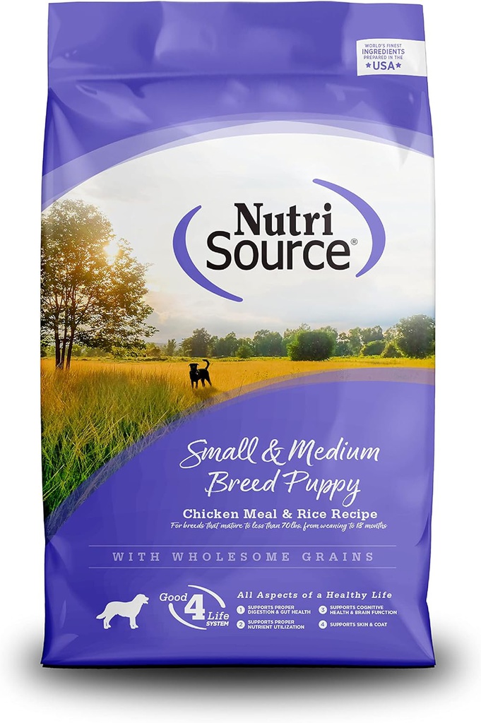 ALIMENTO P/PERRO CACHORRO SMALL &amp; MEDIUM CHICKEN &amp; RICE 4 LBS