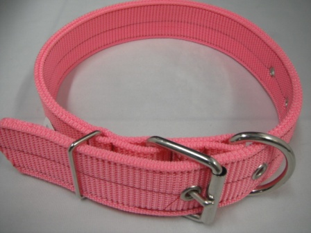 COLLAR HEBILLA 1 1/3&quot;X24 SENCILLO ROSADO