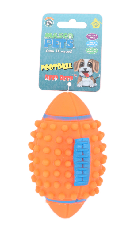 JUGUETE PERRO PELOTA FOOTBALL C/PITO