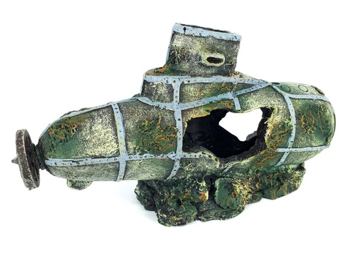[25327] ADORNO ACUARIO RESINA SUBMARINO M 11&quot;