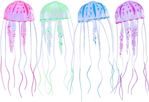 [AT-63] ADORNO ACUARIO MEDUSA FLOTANTE M 10x22CM