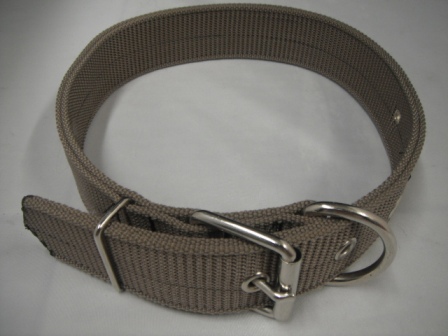 [29714] COLLAR HEBILLA 1 1/3&quot;X24 SENCILLO MARRON