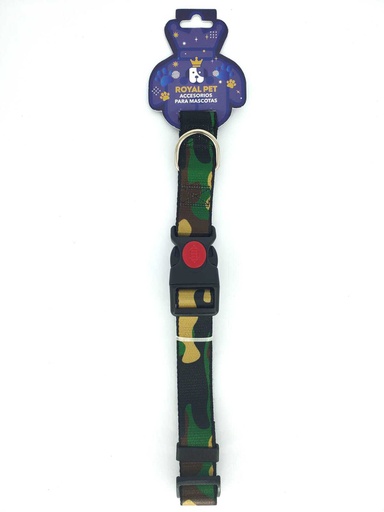 [23927] COLLAR NYLON AJUSTABLE M 3/4&quot;X11&quot;-16&quot; CAMUFLAJE