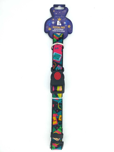 [23925] COLLAR NYLON AJUSTABLE M 3/4&quot;X11&quot;-16&quot; TRIBAL