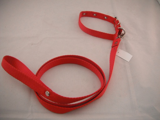 [COLLAR-16-R] COLLAR Y PASEADOR #16 ROJO ECONOMICO