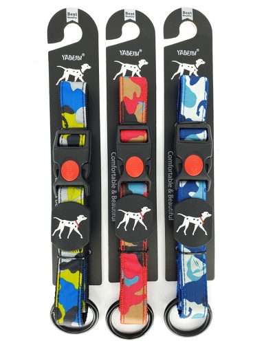 [N050] COLLAR CAMUFLAJE L 1&quot; SURTIDO