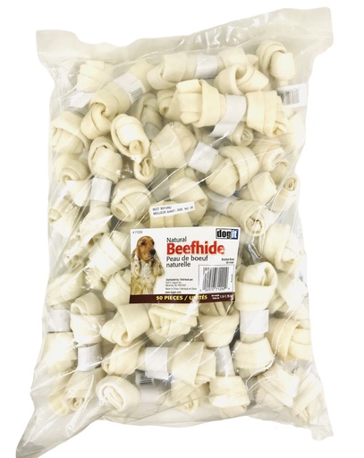 [71200] HUESO PERRO ANUDADO BLANCO 4.5&quot; 50/1