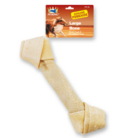 [PK-24] HUESO PERRO ANUDADO NATURAL 8&quot;