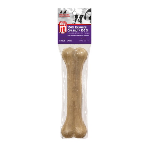 [71337] HUESO PERRO NATURAL 8&quot;