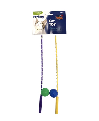 [PK-311] JUGUETE GATO RATON/PELOTA EN BARA 2/1