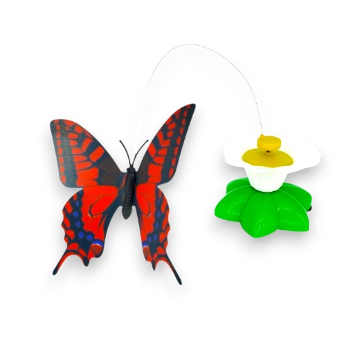 [23774] JUGUETE GATO SPINNING BUTTERFLY