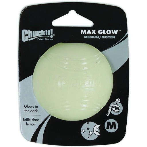 [32313] JUGUETE PERRO CHUCKIT PELOTA MAX GLOW MEDIUM