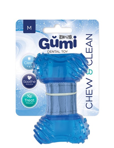 [72906] JUGUETE PERRO GUMI CHEW &amp; CLEAN MEDIUM