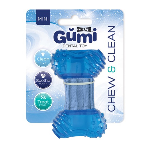 [72903] JUGUETE PERRO GUMI CHEW &amp; CLEAN MINI