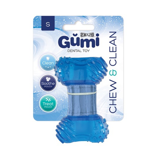 [72905] JUGUETE PERRO GUMI CHEW &amp; CLEAN SMALL