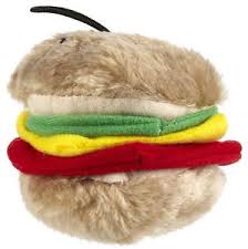 [07548] JUGUETE PERRO HAMBURGER TELA MINI