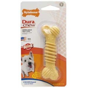 [NCF302P] JUGUETE PERRO NYLABONE DURA CHEW SMALL RUGOSO SABOR POLLO