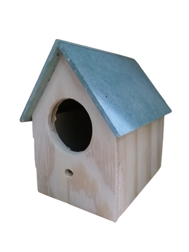 [NIDO-C4] NIDO AVE MADERA TIPO CASITA SMALL 4''X5''X6''