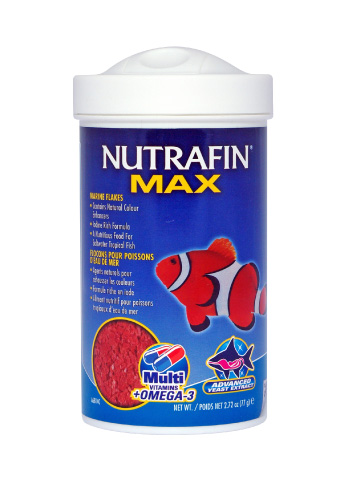 [A-6814] ALIMENTO PECES NUTRAFIN MAX HOJUELAS P/ PECES MARINOS 77G