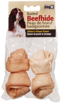 [71780] HUESO PERRO SABOR QUESO ANUDADO 4&quot; 2/1