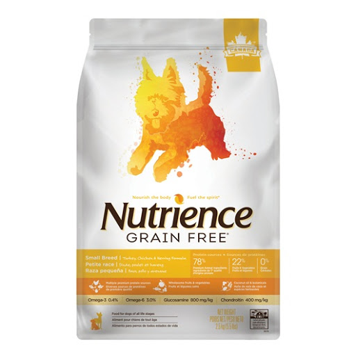 [D-6176] NUTRIENCE GRAIN FREE PAVO, POLLO Y ARENQUE RAZA SMALL 2.5 KG