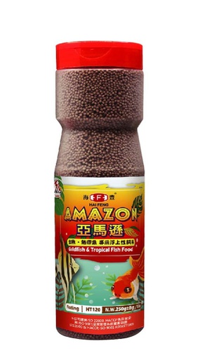 [T120.] ALIMENTO PECES PELETIZADO MINI AMAZON ROJO 250 GR