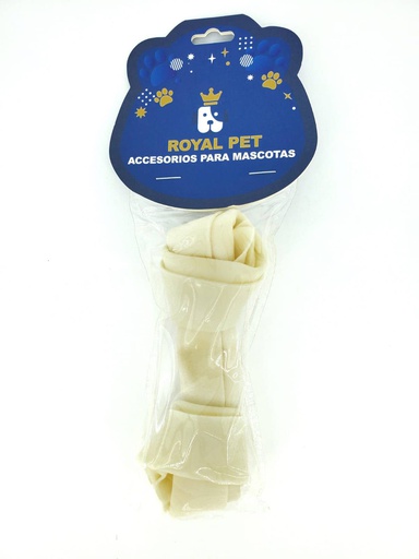 [AT-90.] HUESO PERRO ANUDADO BLANCO 6&quot;