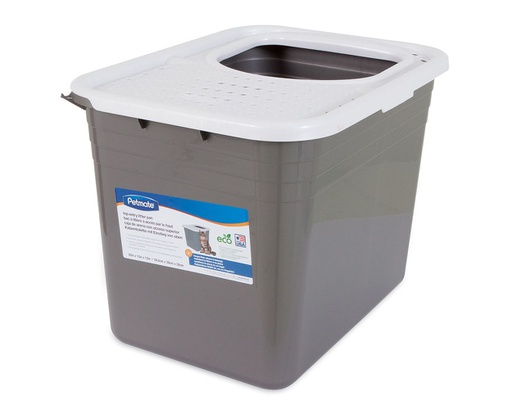 [22062] SANITARIO PARA GATO TOP ENTRY 20&quot;x15&quot;x15&quot;