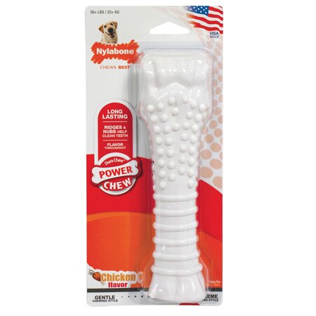 [NCF105P] JUGUETE NYLABONE POWER CHEW 7.5&quot; +50LBS SABOR POLLO