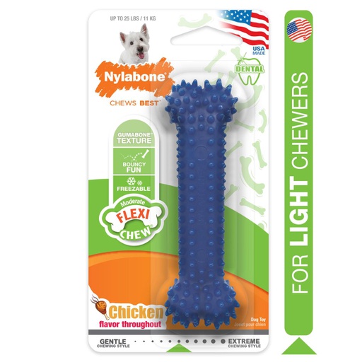 [NX934P] JUGUETE NYLABONE FLEXI CHEW 5&quot; &lt;25LBS SABOR POLLO