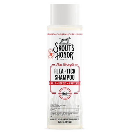 [SH-0419] SHAMPOO FLEA+TICK 16 OZ