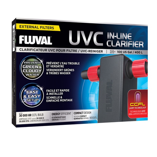 [A-203] CLARIFICADOR UV EN LINEA FLUVAL HASTA 100 GLS