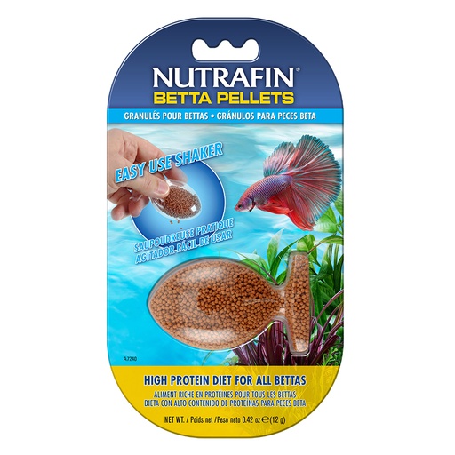 [A-7240] ALIMENTO PECES NUTRAFIN PELLETS P/BETTAS 12 GR