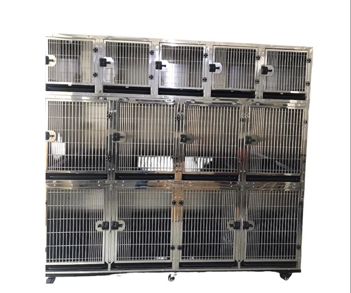 JAULA MODULAR PROFESIONAL ACERO INOXIDABLE
