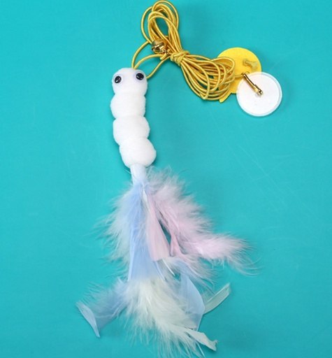 [22029] JUGUETE GATO C/ELASTICO Y VENTOSA 22CM