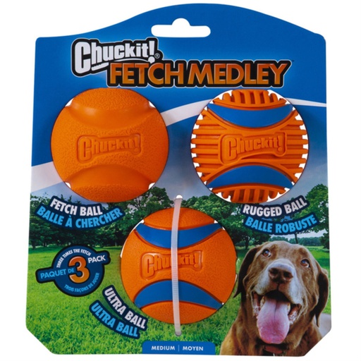 [47089] JUGUETE PERRO PELOTA DE GOMA MEDIUM 3/1