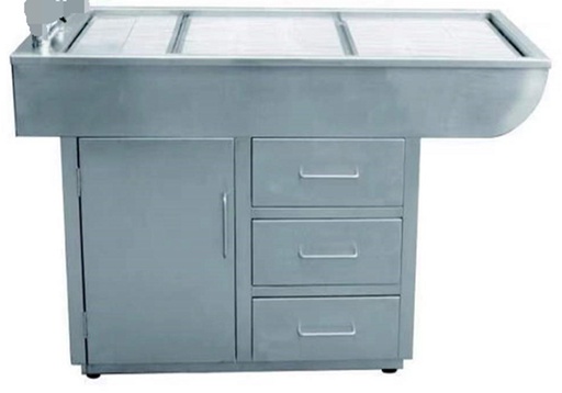[FT-851R] MESA HUMEDA EN ACERO INOX. 47&quot;X24&quot;X35&quot;