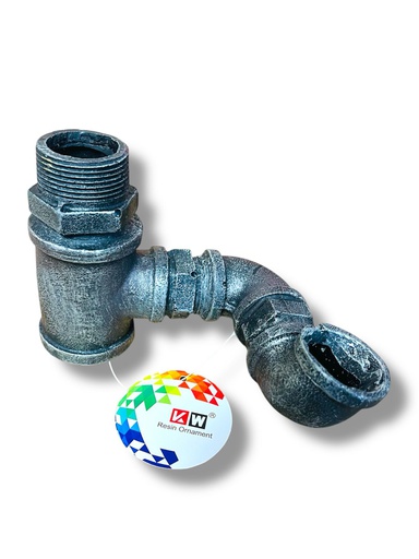 [U-786M] ADORNO ACUARIO RESINA TUBERIA DE AGUA 7&quot;