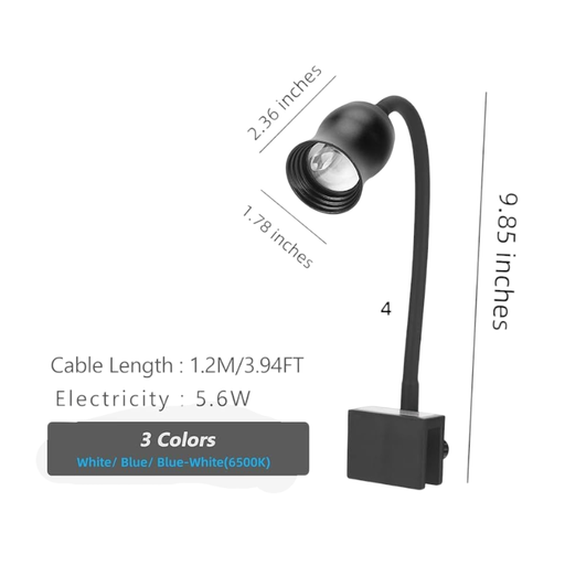 LAMPARA LED ENFOQUE GIRATORIO 9.5&quot;