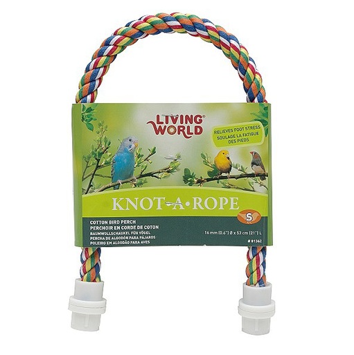 [81362] PERCHA P/HABITAT AVE NUDO DE CUERDA 21&quot;